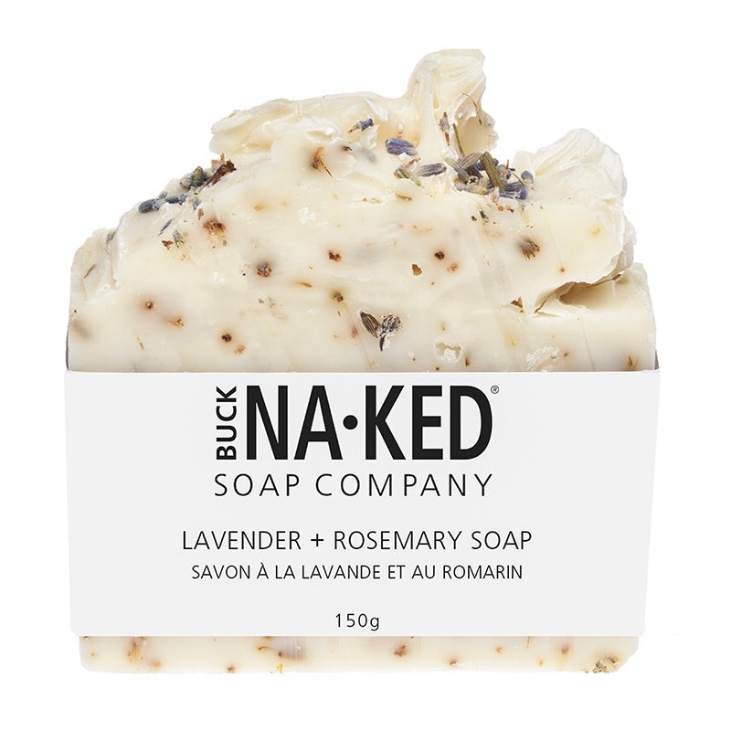 Buck Naked Lavender and Rosemary bar soap, 150 g